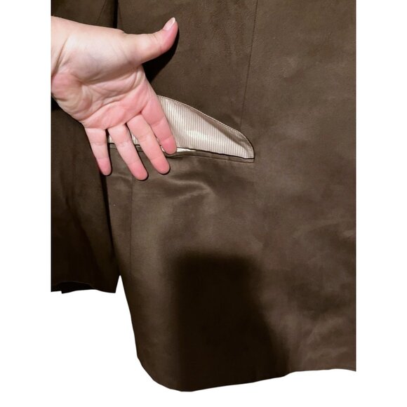 NWT Oak Hill Jacket 64R Blazer Sport Coat Single Breasted Microsuede Twill - Picture 4 of 14